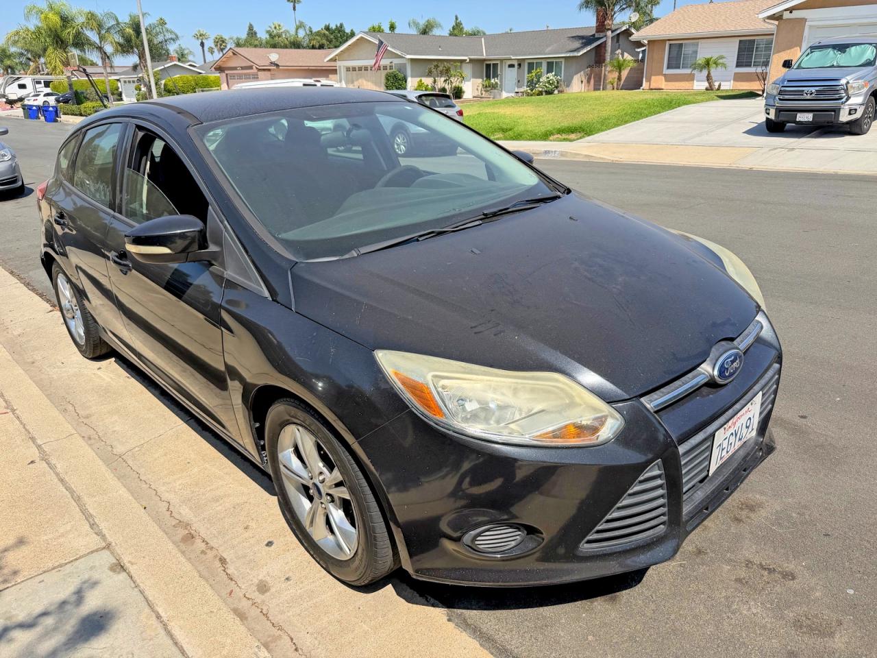 2014 Ford Focus Se Black vin: 1FADP3K22EL198461