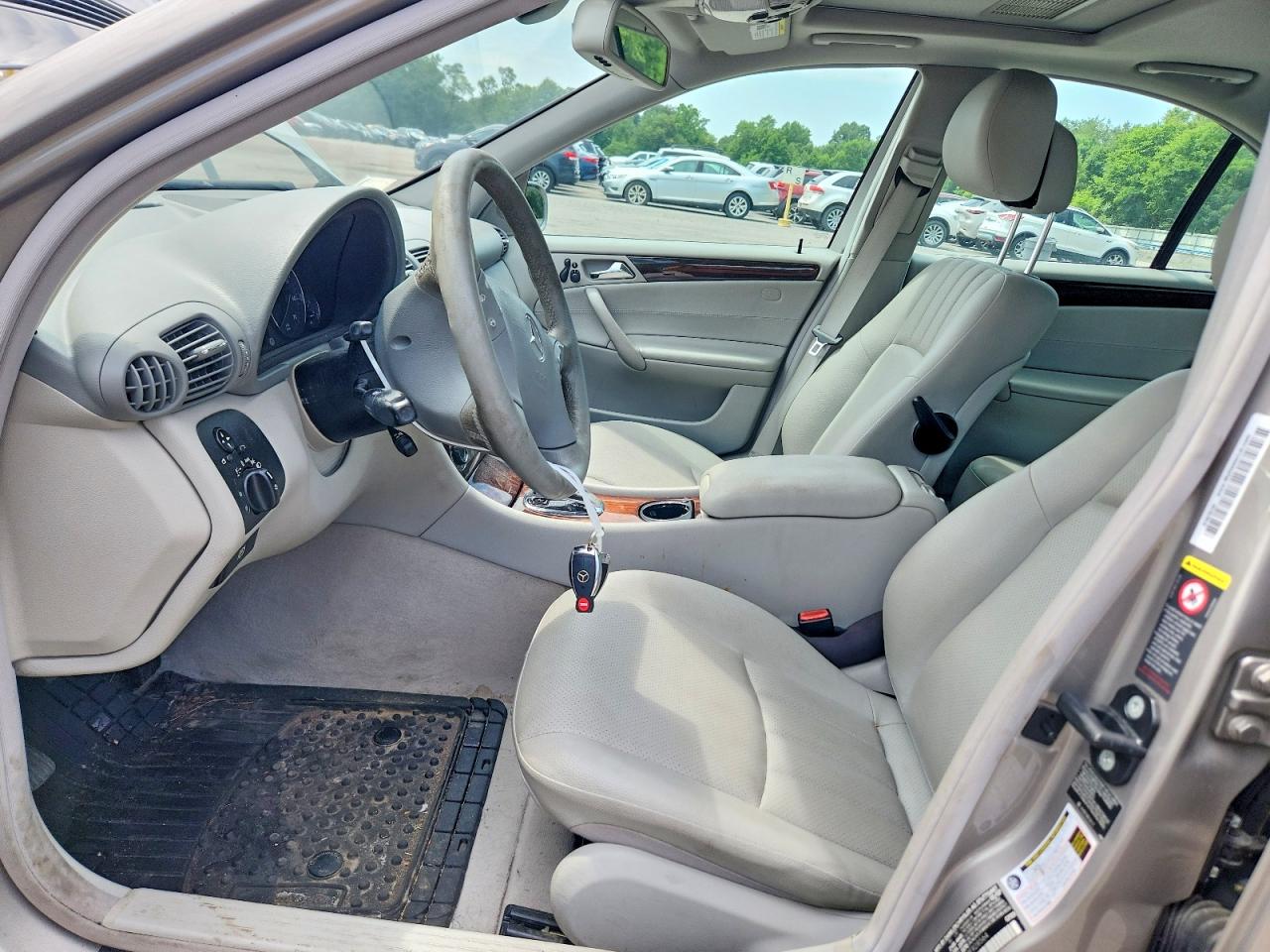 2007 Mercedes-benz C 280 4matic Silver vin: WDBRF92H17F928564