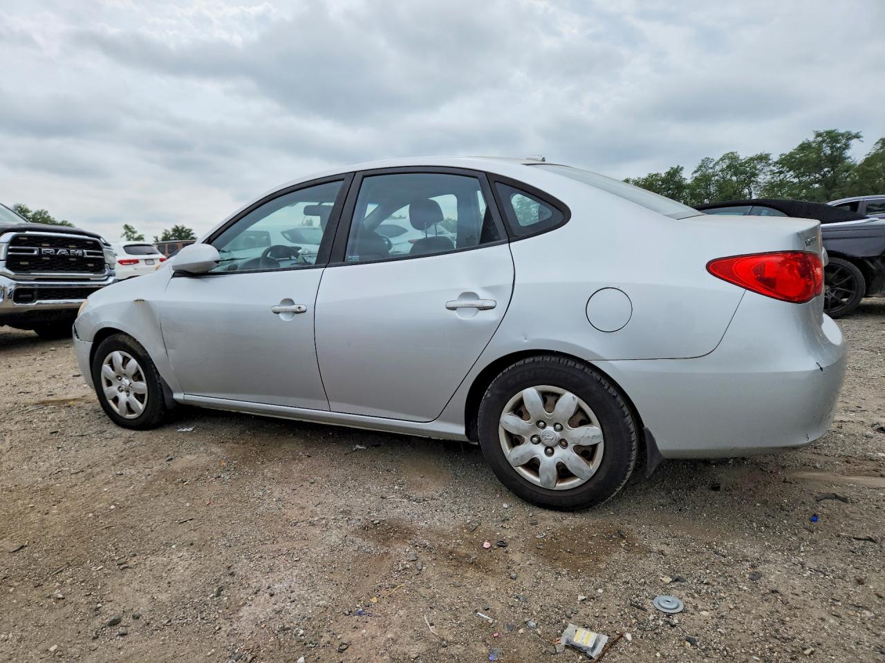 2007 Hyundai Elantra Gls Silver vin: KMHDU46D17U222360