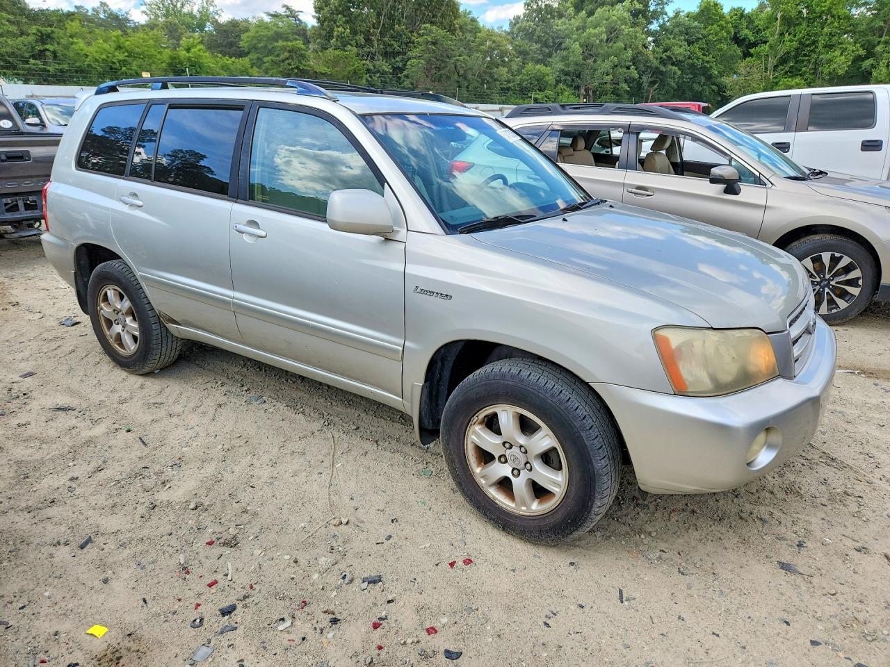 2003 Toyota Highlander Limited Silver vin: JTEHF21A630146472