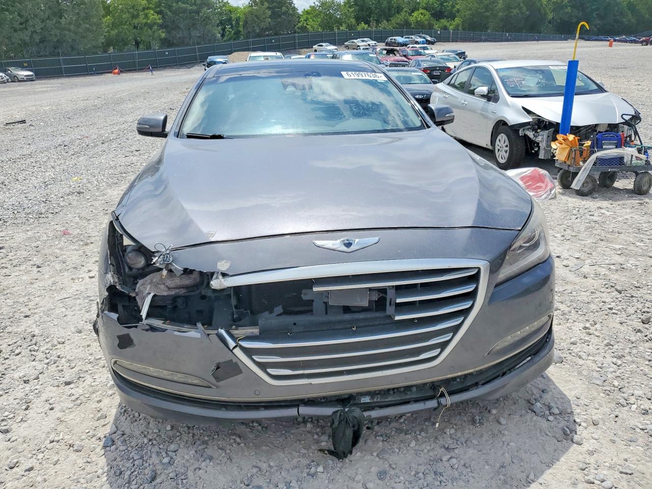 2015 Hyundai Genesis 5.0l Gray vin: KMHGN4JF5FU074554