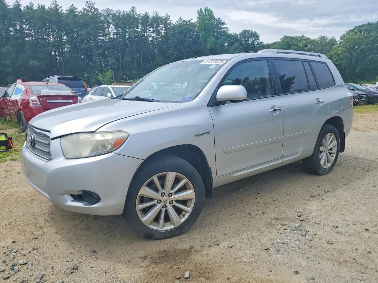 2009 Toyota Highlander Hybrid Silver vin: JTEEW41A492026567
