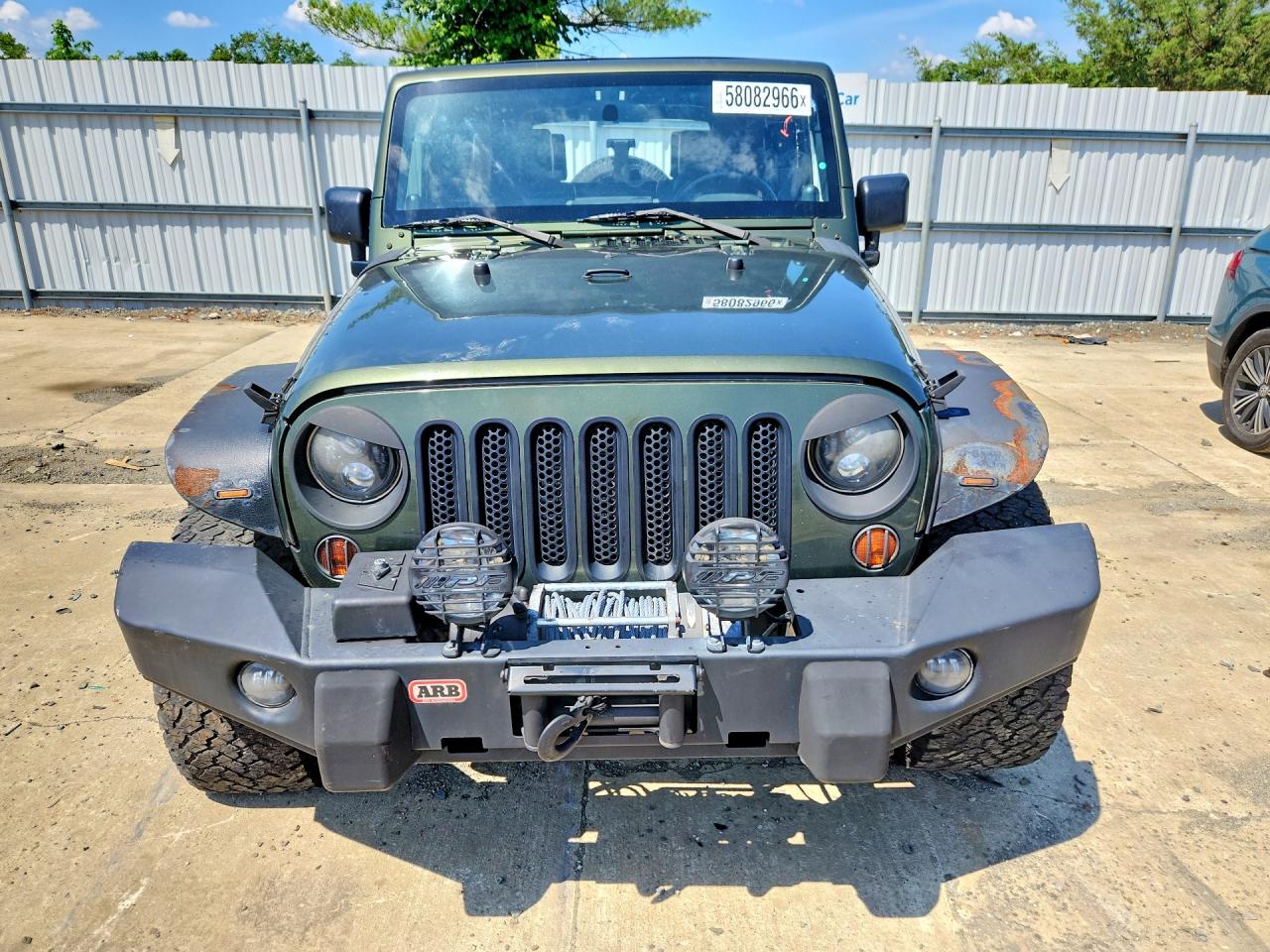 2009 Jeep Wrangler Unlimited Sahara Green vin: 1J4GA59199L733965