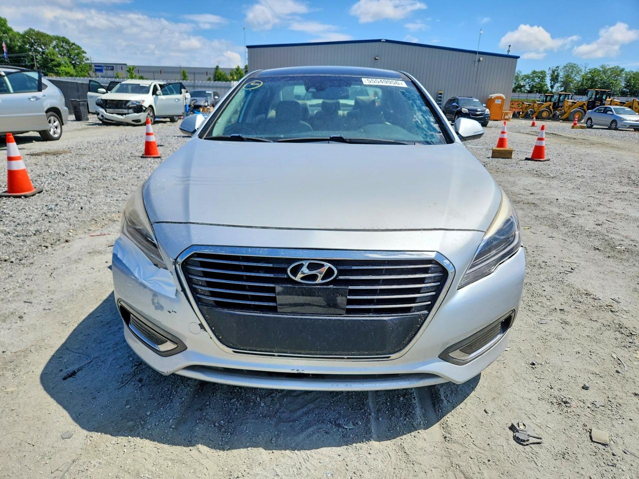 2017 Hyundai Sonata Hybrid Limited Silver vin: KMHE34L39HA077073