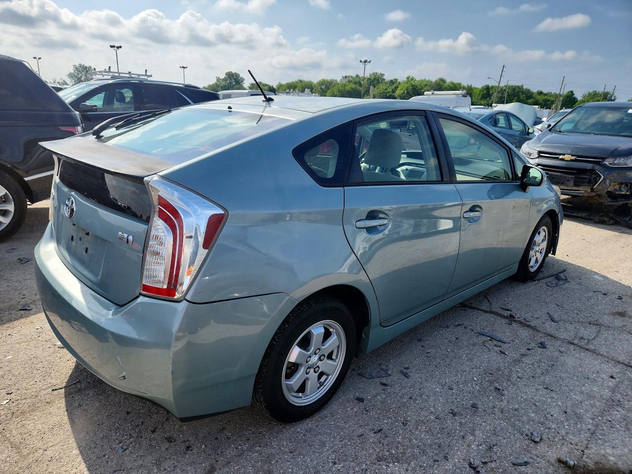 2013 Toyota Prius Two Teal vin: JTDKN3DU6D5617775