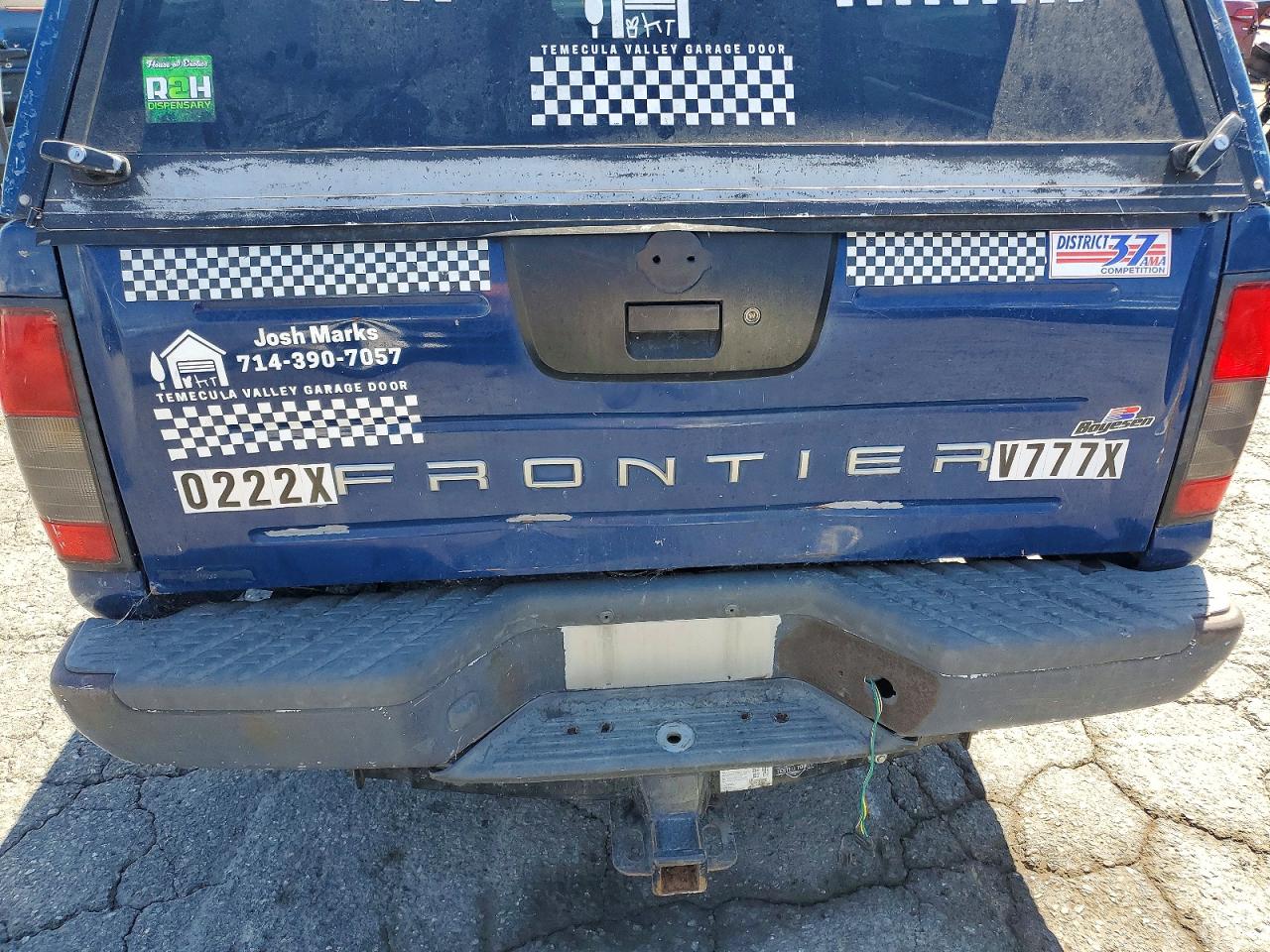 2001 Nissan Frontier King Cab Xe Blue vin: 1N6DD26S11C351829