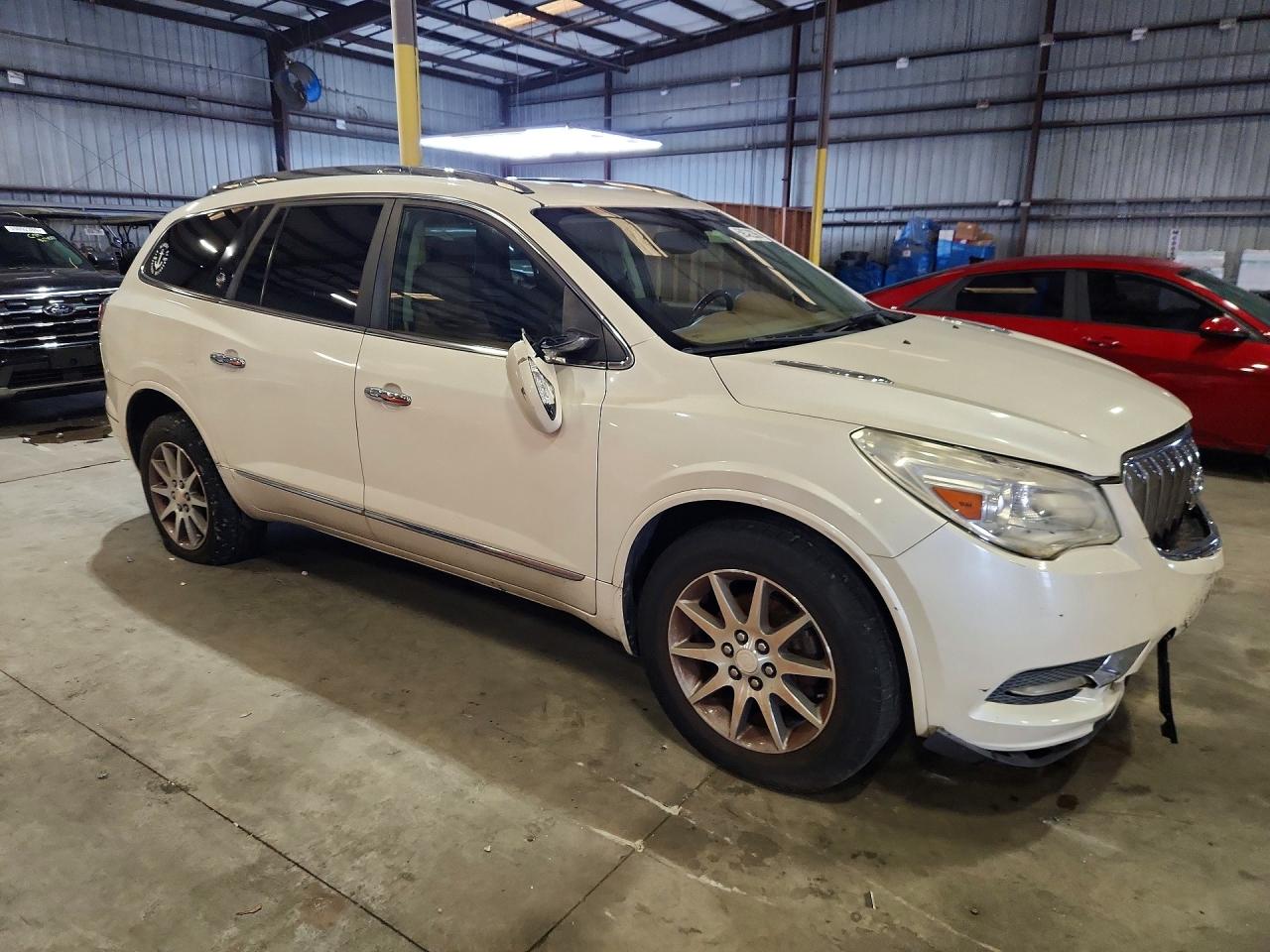 2014 Buick Enclave White vin: 5GAKRBKD4EJ115214