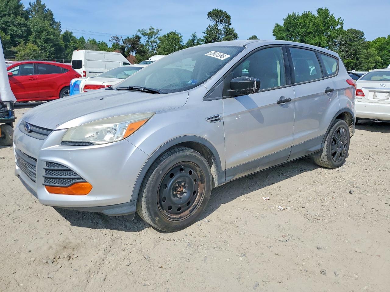 2016 Ford Escape S Silver vin: 1FMCU0F79GUB67445