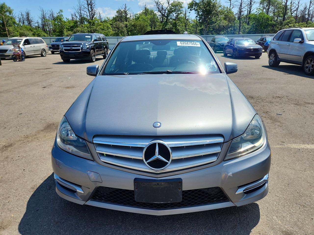 2012 Mercedes-benz C 300 4matic Silver vin: WDDGF8BB9CR196732