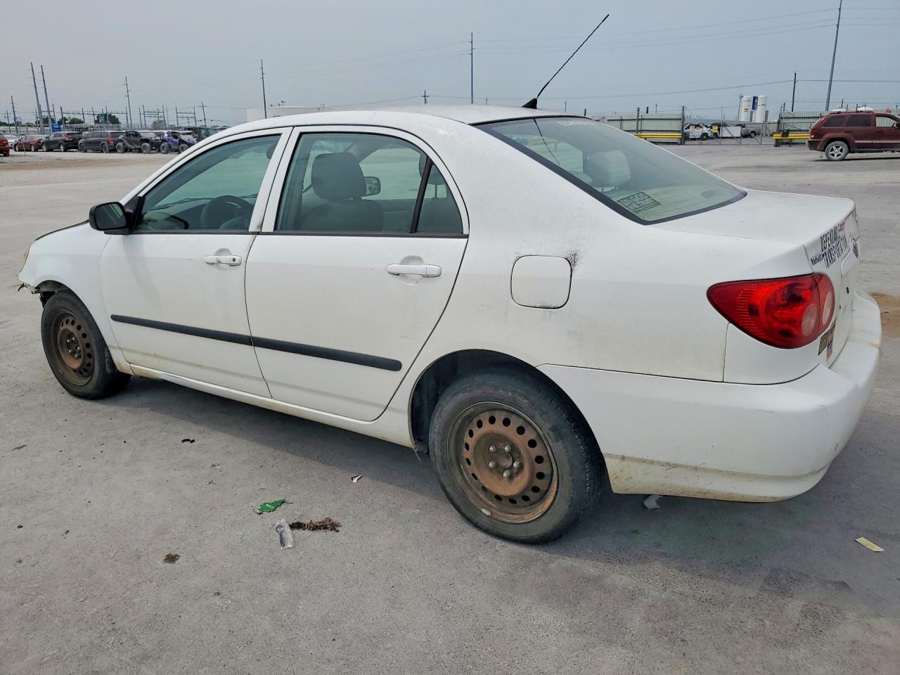 2007 Toyota Corolla Ce White vin: JTDBR32E570122629