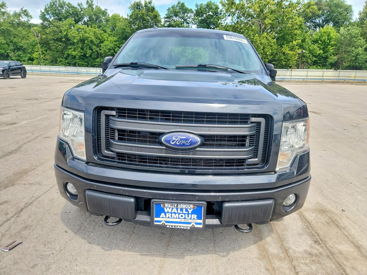 2014 Ford F150 Super Cab Black vin: 1FTEX1EM5EFC06518