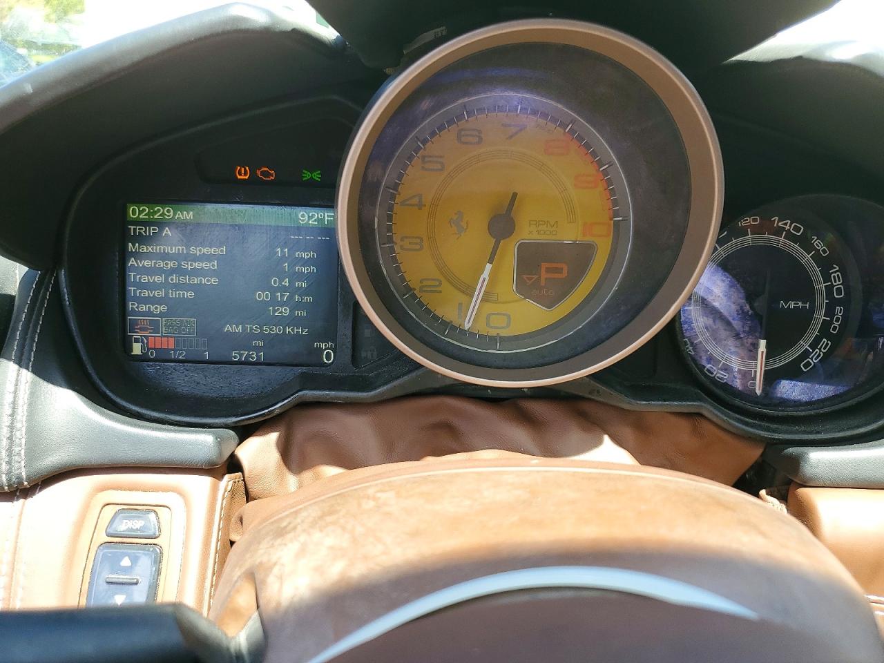 2011 Ferrari California White vin: ZFF65LJA3B0178624