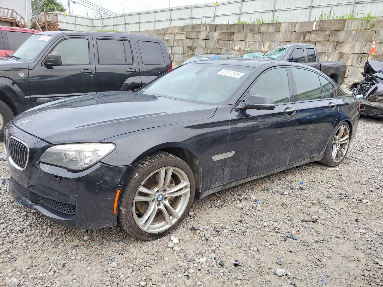 2015 Bmw 740 I Black vin: WBAYA6C50FGK16292