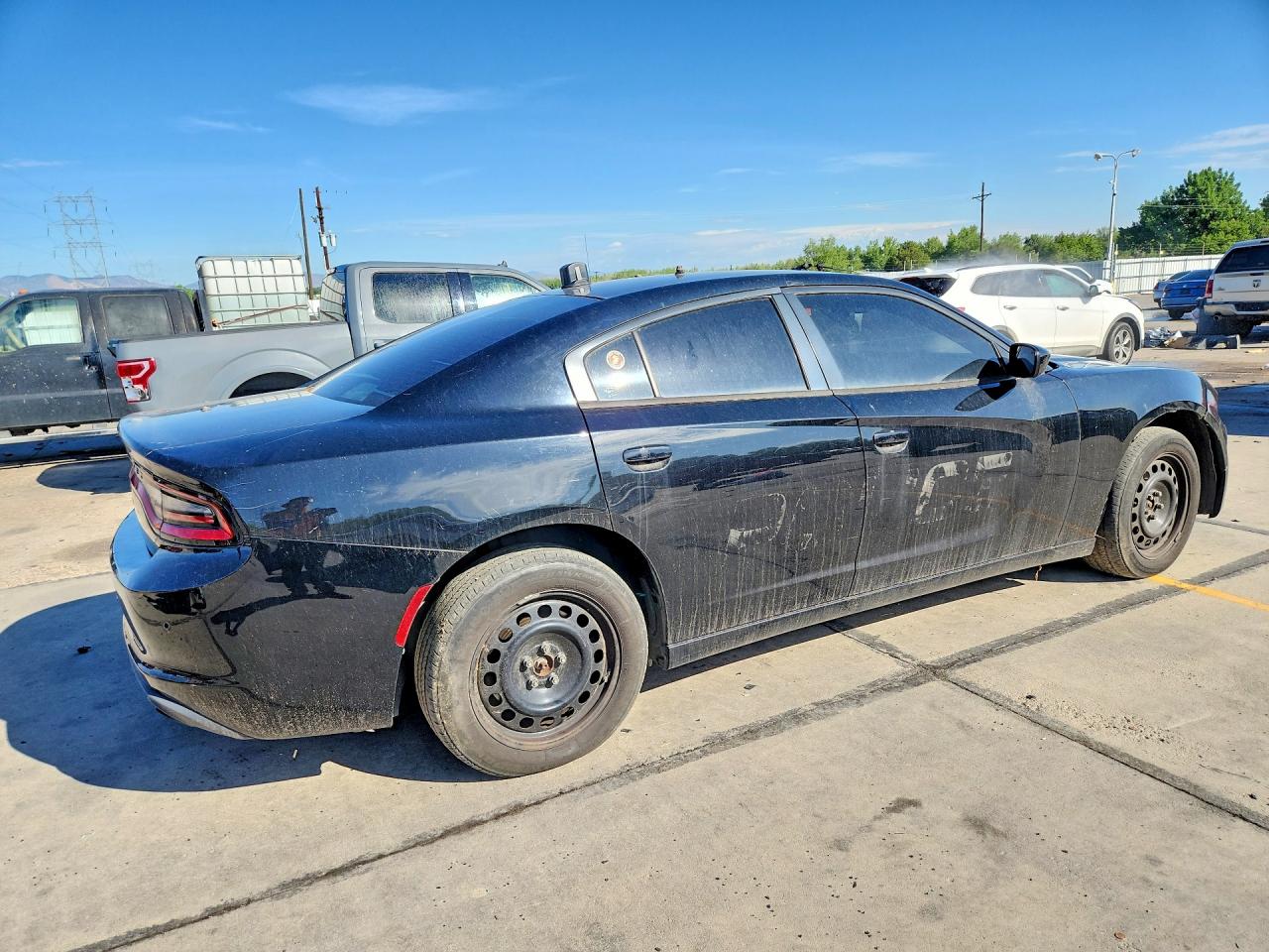 2015 Dodge Charger Police Black vin: 2C3CDXKT2FH765933