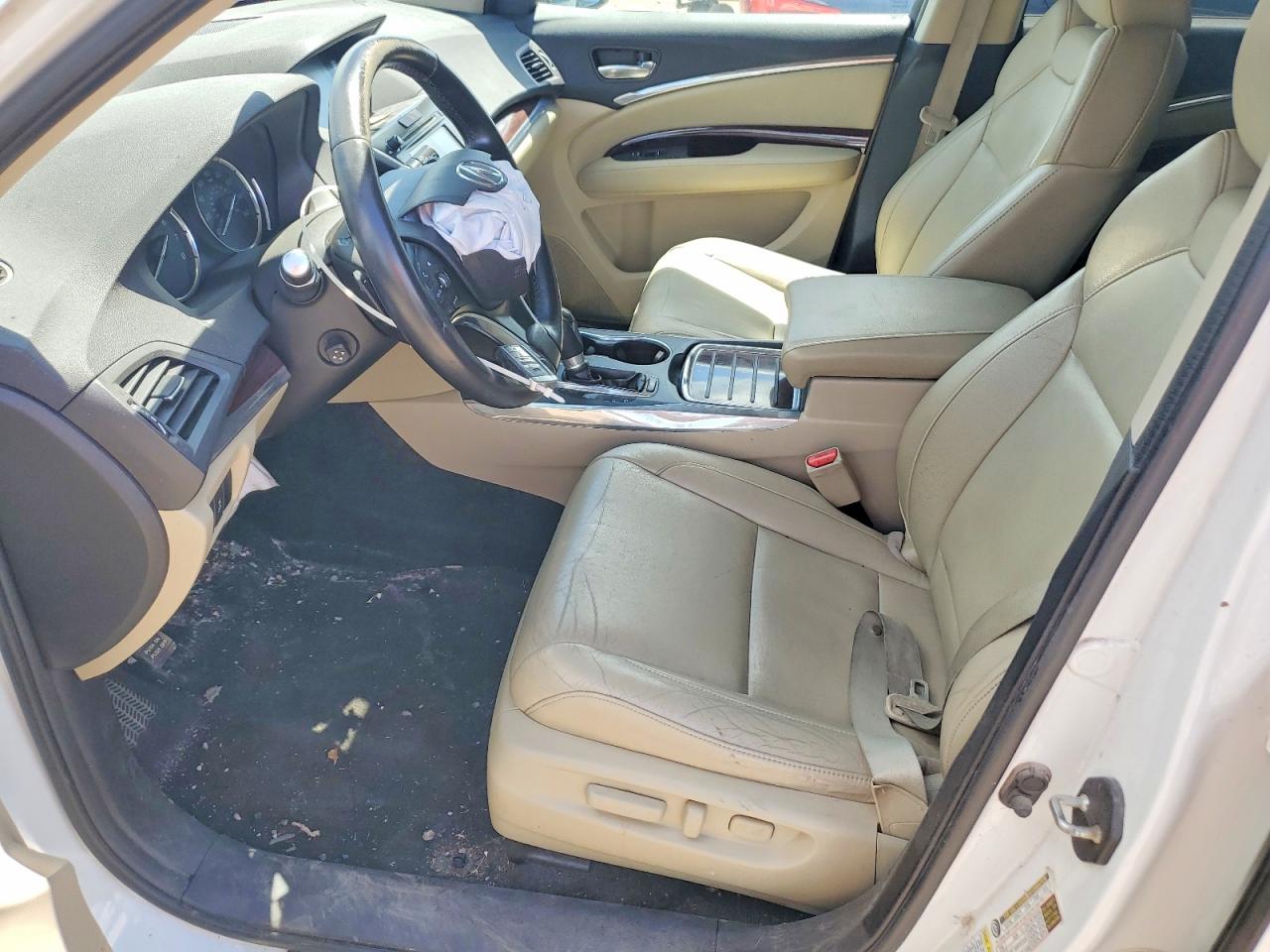 2015 Acura Mdx Technology White vin: 5FRYD4H4XFB021730