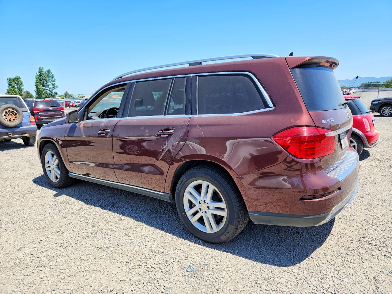 2013 Mercedes-benz Gl 450 4matic Maroon vin: 4JGDF7CE4DA230877