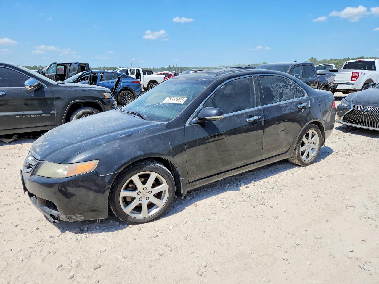 2005 Acura Tsx Черный vin: JH4CL96925C010001