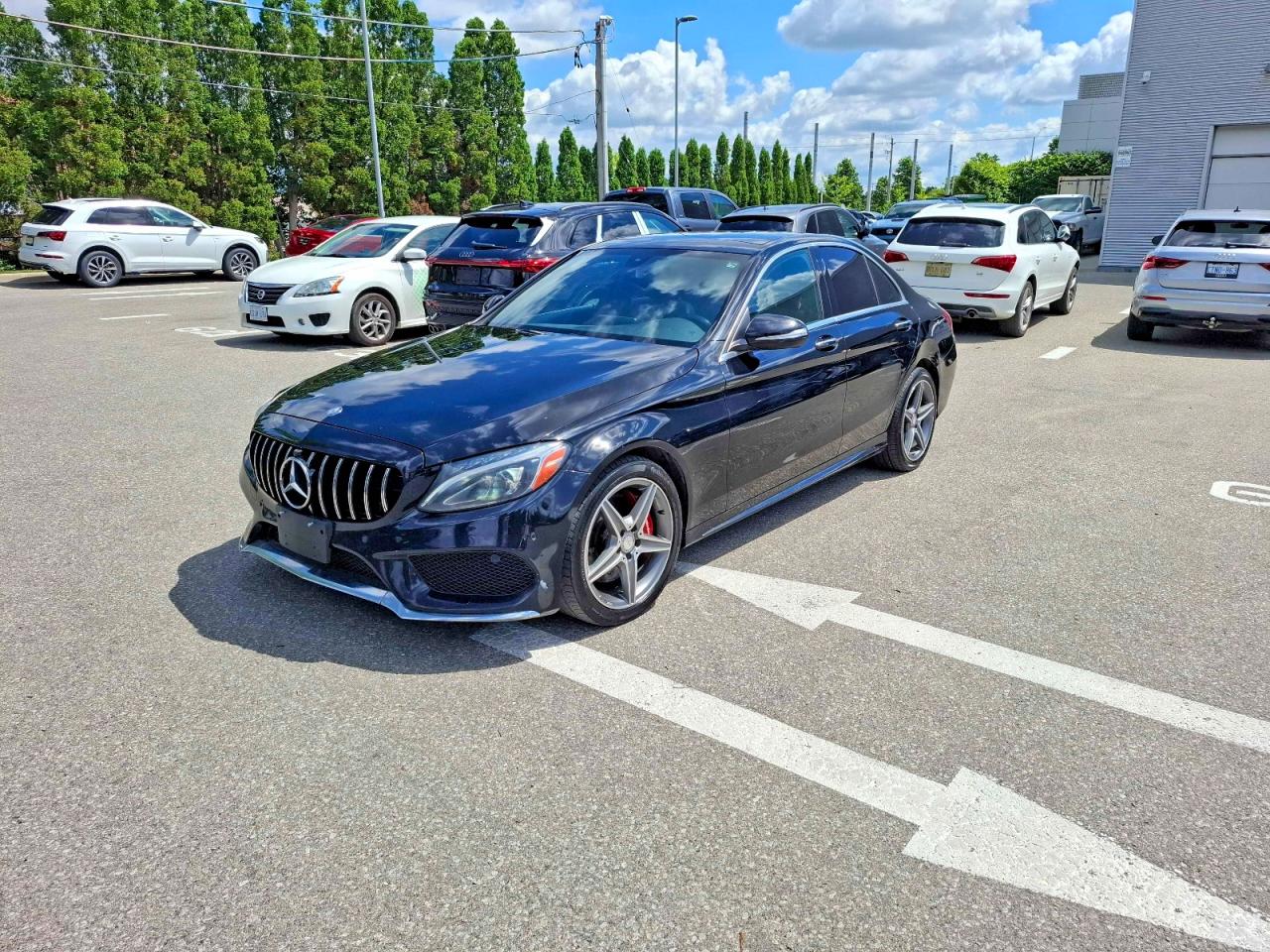 2015 Mercedes-benz C 300 4matic Black vin: 55SWF4KB4FU021344