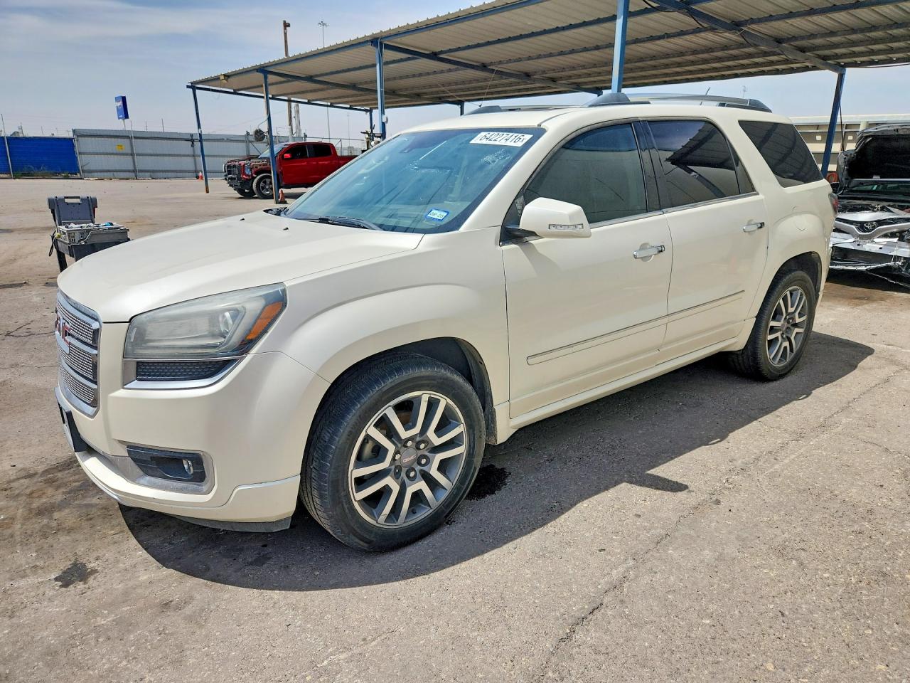 2014 Gmc Acadia Denali Белый vin: 1GKKVTKD7EJ358889
