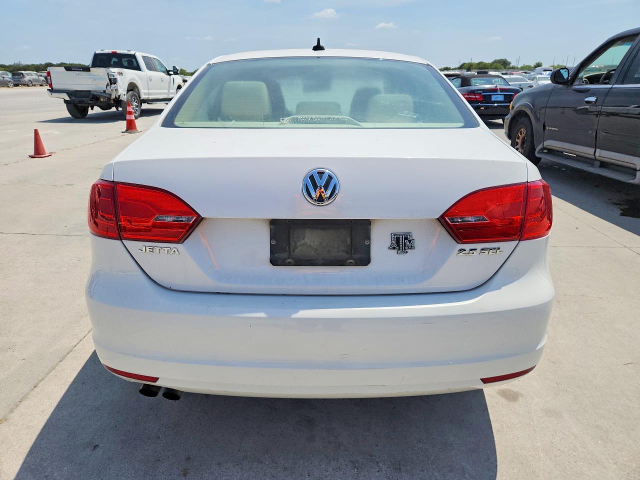 2011 Volkswagen Jetta Sel White vin: 3VWLX7AJ6BM374408