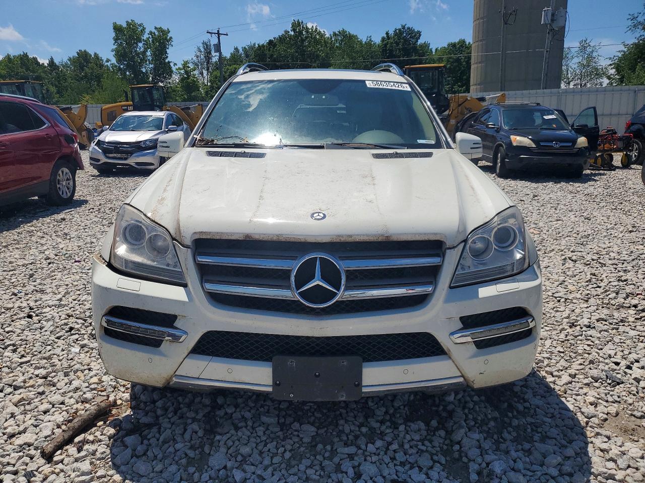 2012 Mercedes-benz Gl 450 4matic White vin: 4JGBF7BE3CA794656