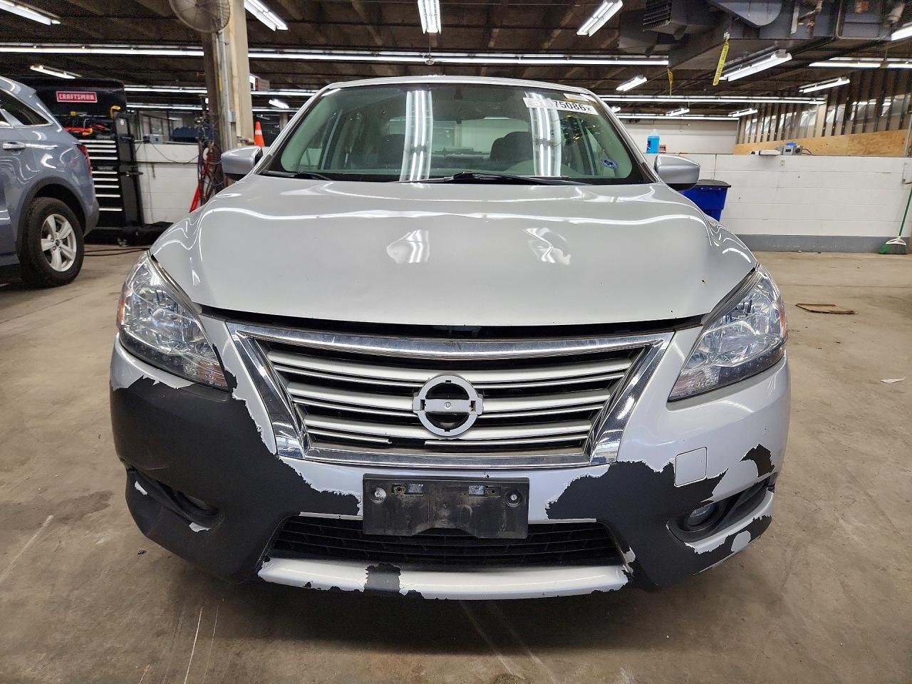 2013 Nissan Sentra S Silver vin: 3N1AB7AP5DL671789