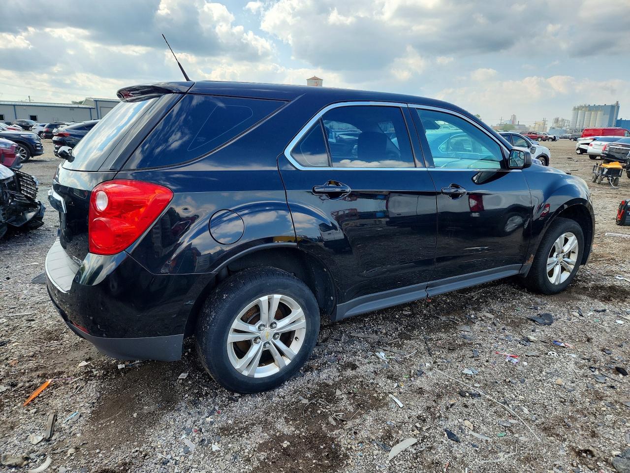 2012 Chevrolet Equinox Ls Black vin: 2GNFLCEK9C6142136