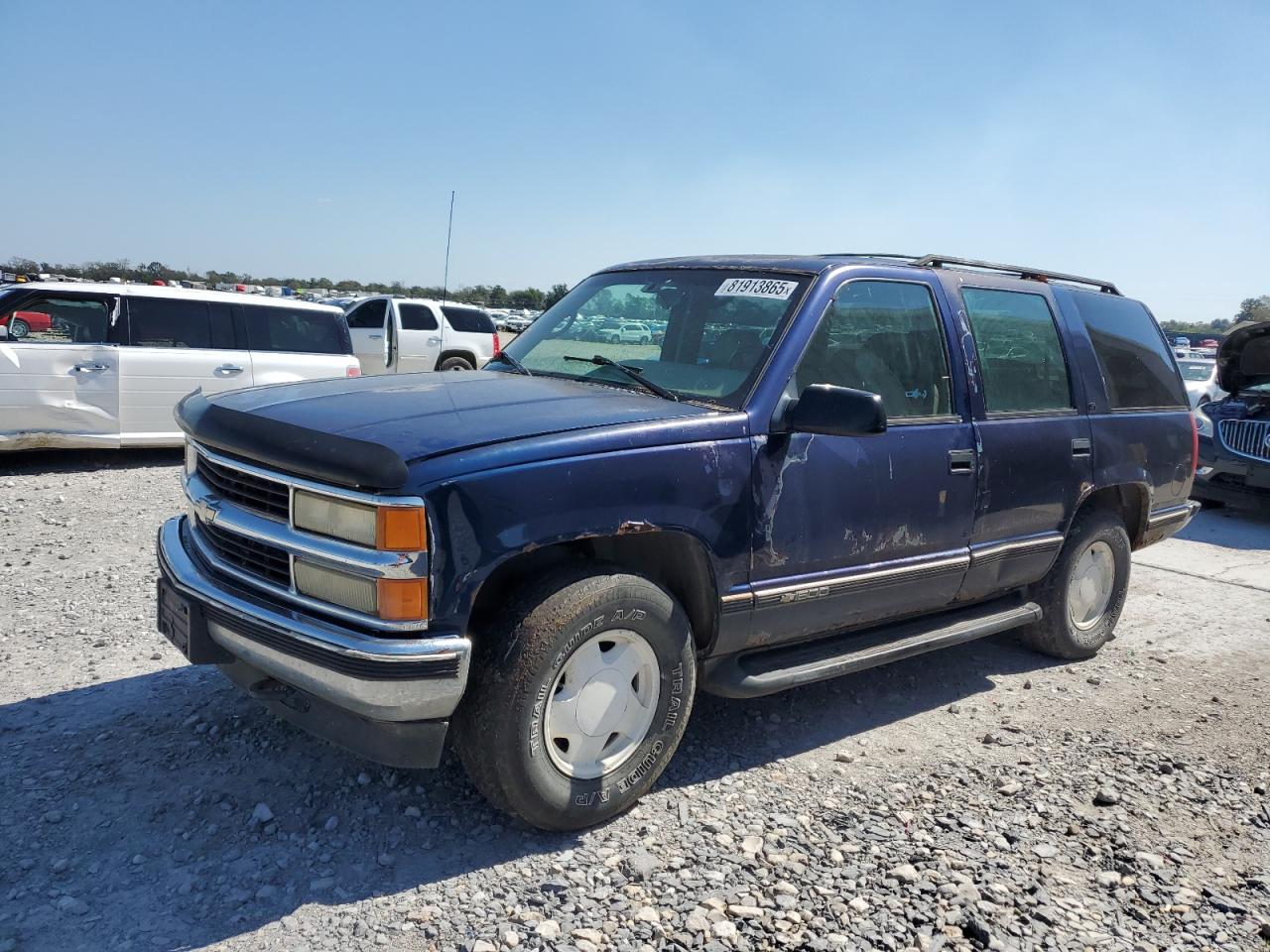 1996 Chevrolet Tahoe K1500 Blue vin: 1GNEK13R9TJ317958
