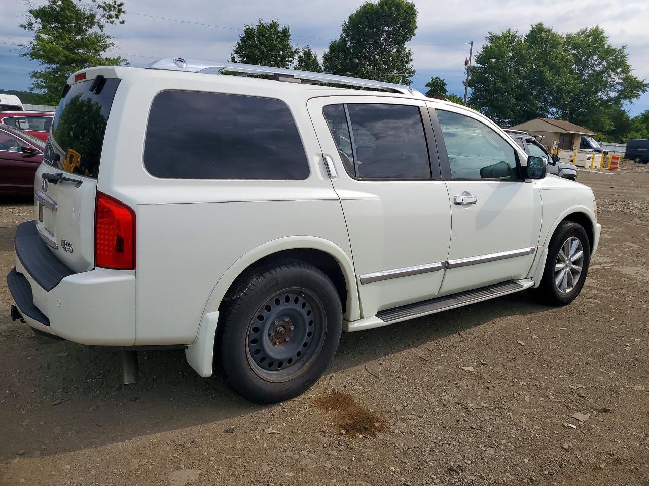 2010 Infiniti Qx56 Base White vin: 5N3ZA0NE5AN909027
