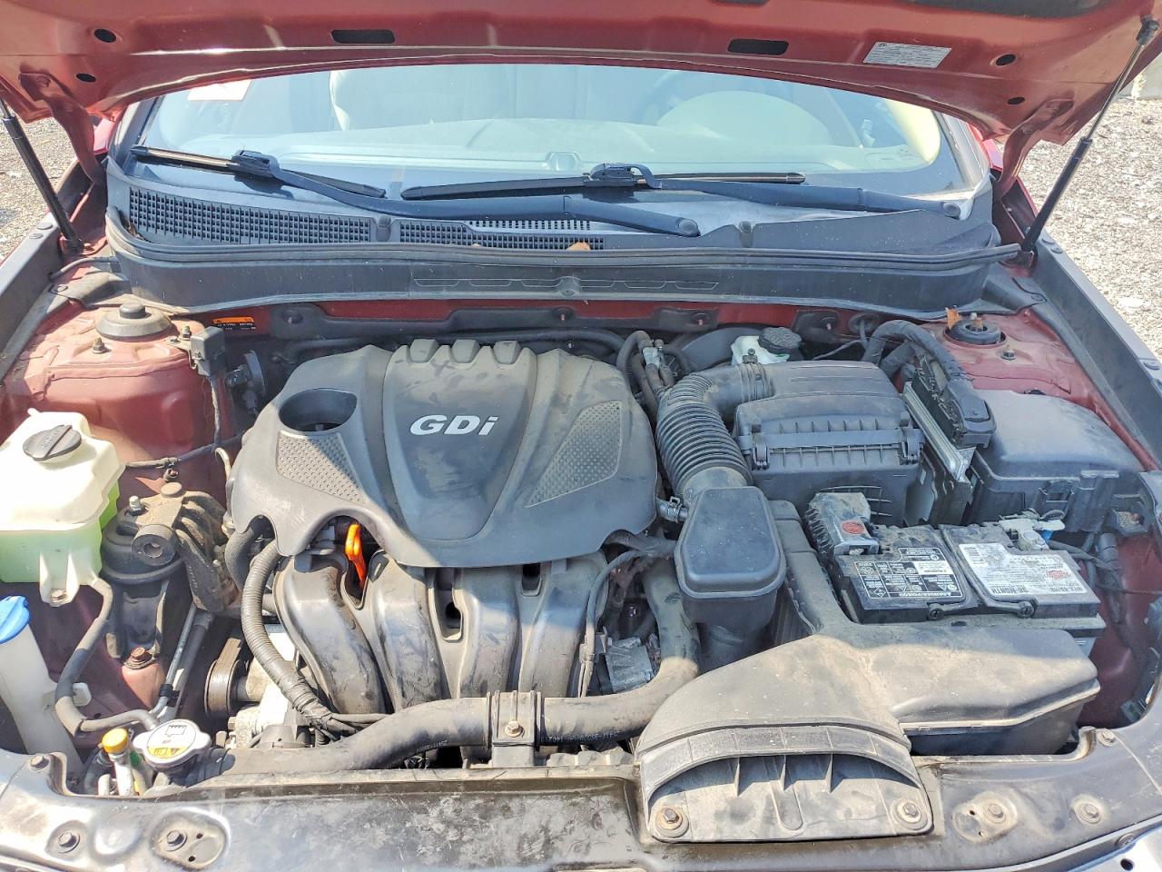 2014 Hyundai Sonata Gls Красный vin: 5NPEB4AC2EH944831