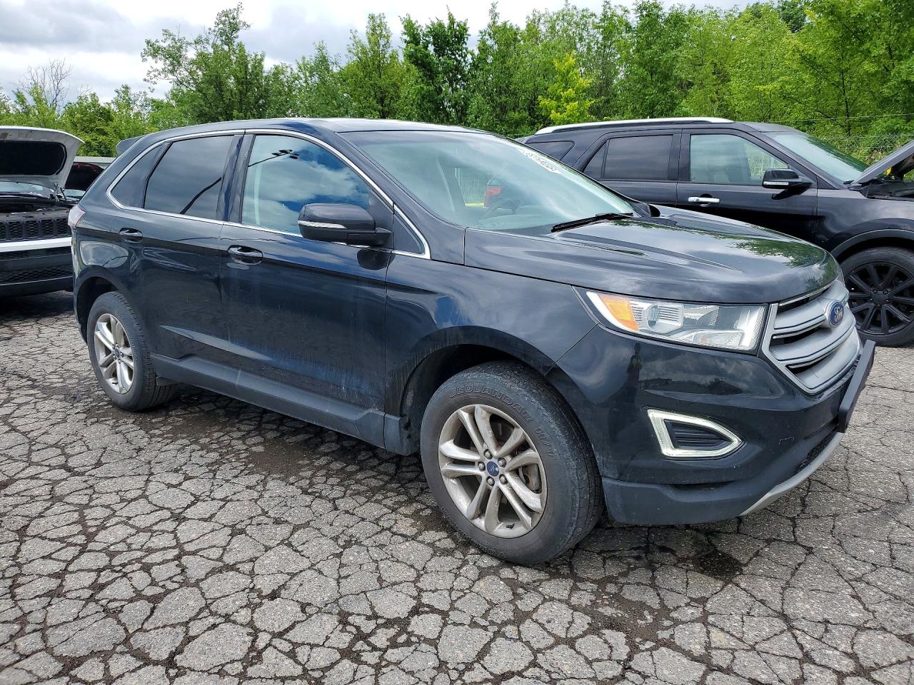 2015 Ford Edge Sel Black vin: 2FMTK3J9XFBB26598