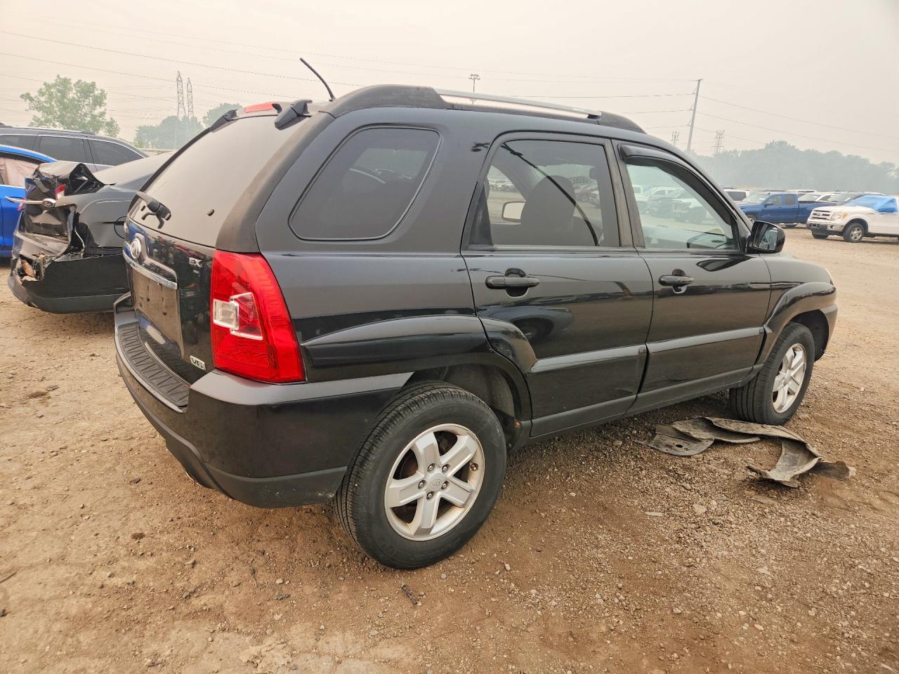 2009 Kia Sportage Lx Black vin: KNDJF723897554359