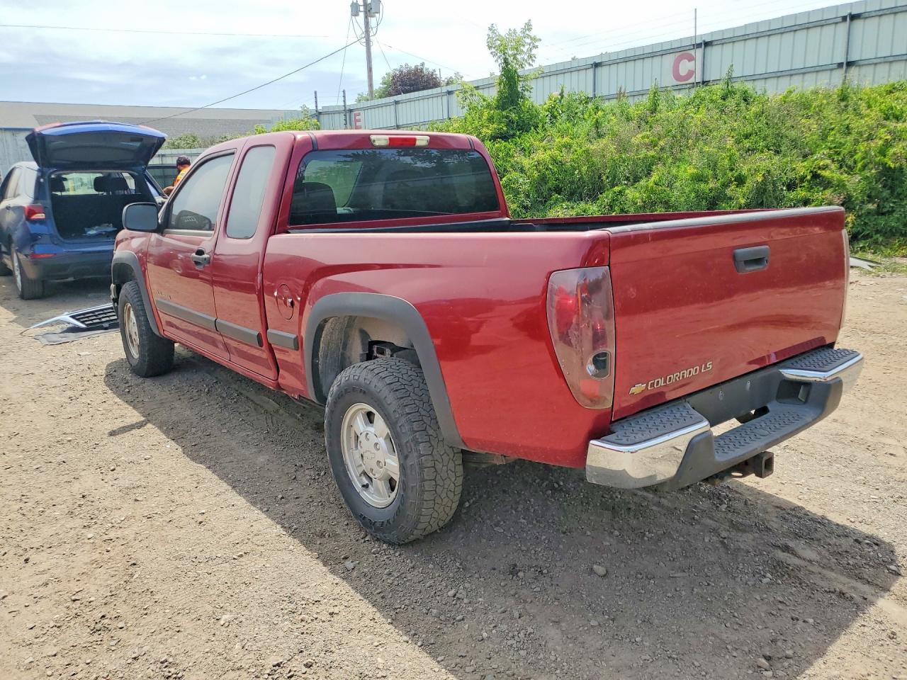 2005 Chevrolet Colorado Burgundy vin: 1GCDT196758195707