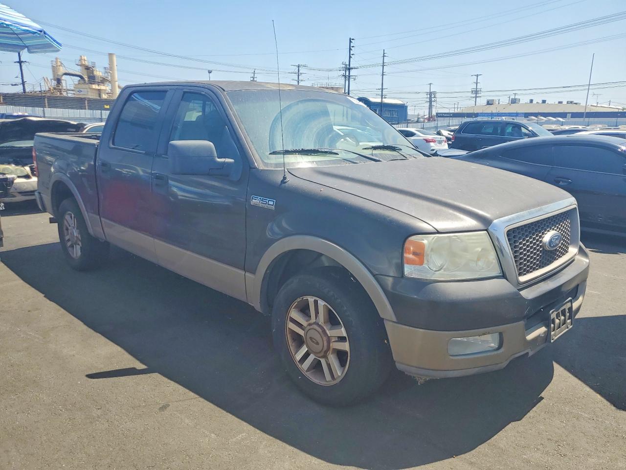 2005 Ford F150 Supercrew Gray vin: 1FTPW12555KC34089