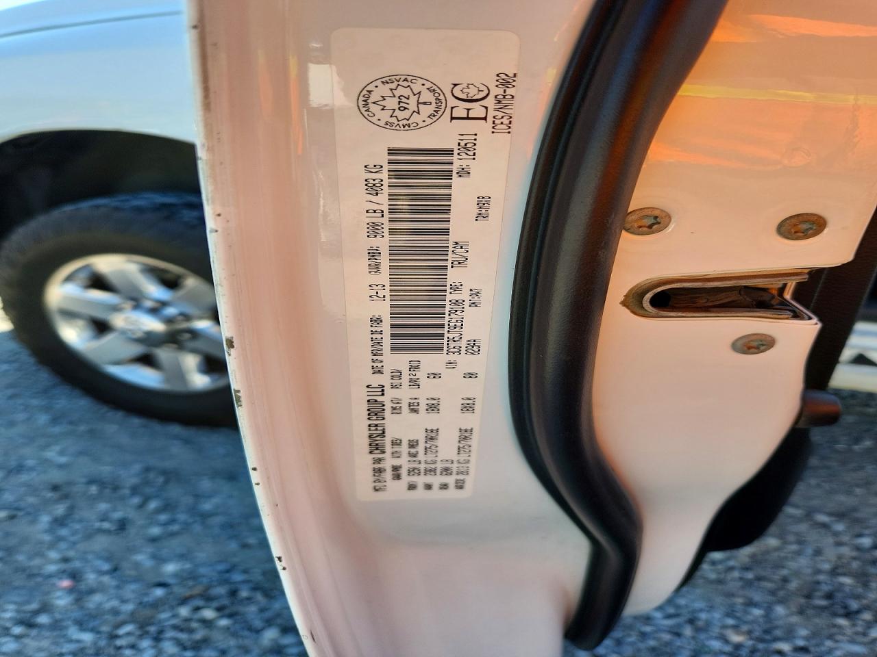 2014 Ram 2500 Slt Белый vin: 3C6TR5JT9EG179108