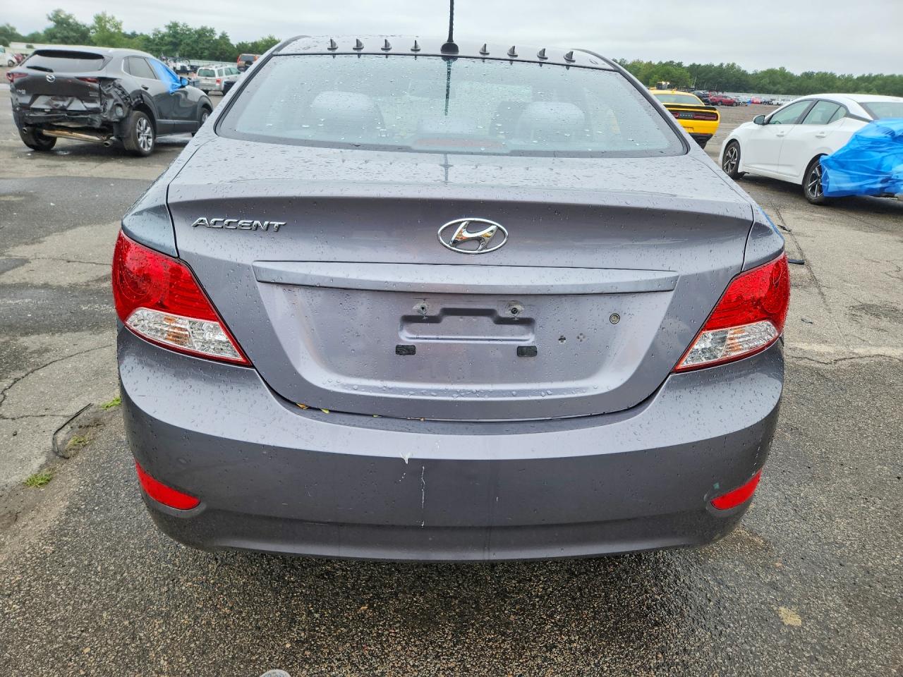 2014 Hyundai Accent Gls Gray vin: KMHCT4AE9EU728787
