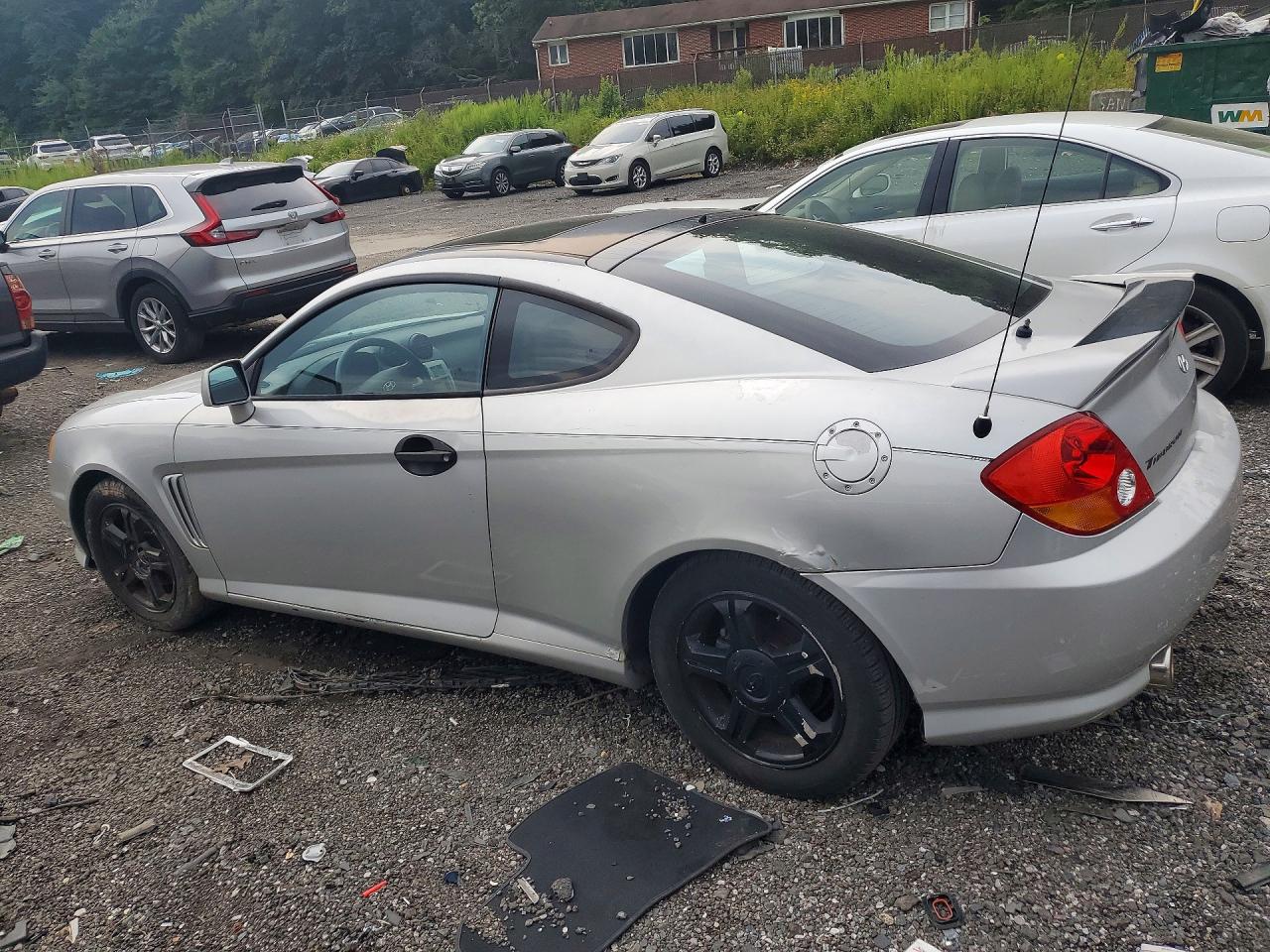 2003 Hyundai Tiburon Gt V6 Silver vin: KMHHN65F33U013208