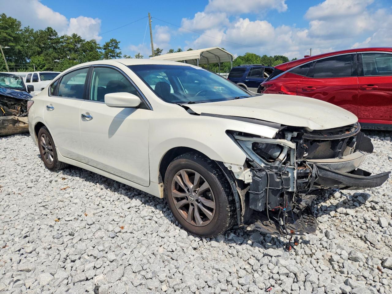 2015 Nissan Altima 2.5 S Белый vin: 1N4AL3AP0FC494981
