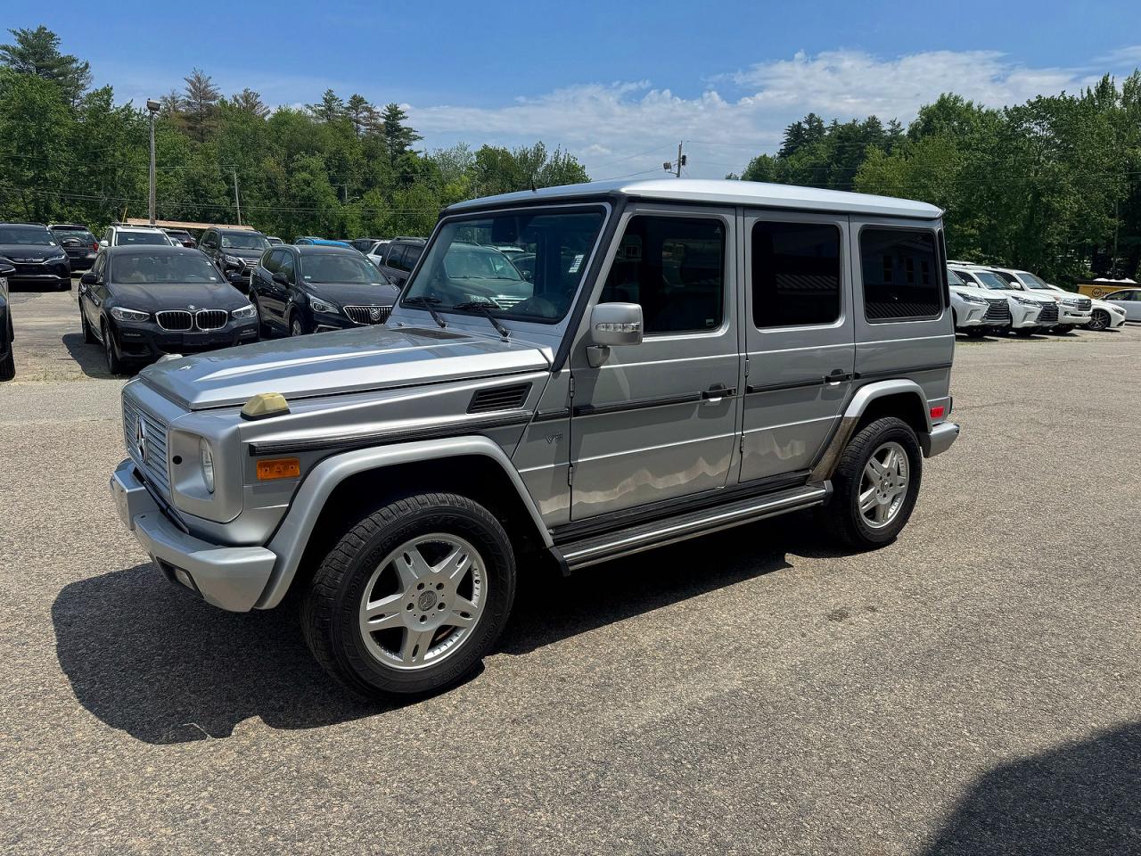 2005 Mercedes-benz G 500 Silver vin: WDCYR49E85X158707
