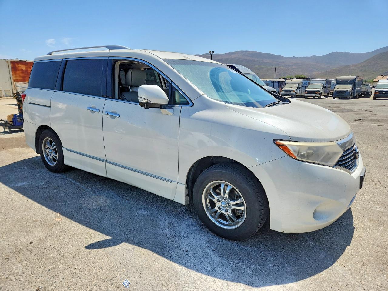 2014 Nissan Quest 3.5 Le White vin: JN8AE2KPXE9105180