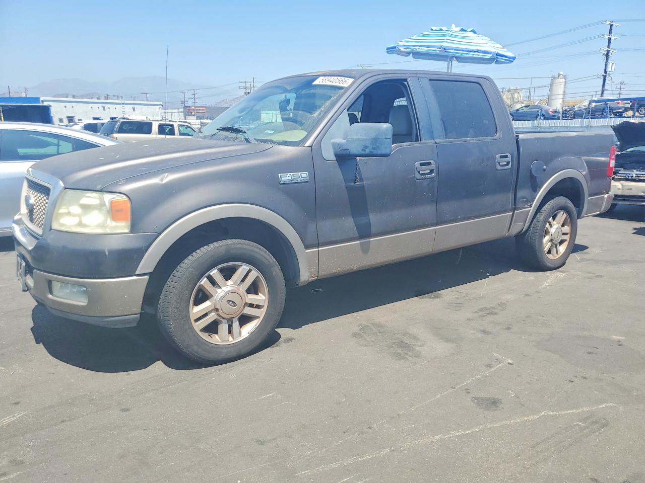2005 Ford F150 Supercrew Gray vin: 1FTPW12555KC34089