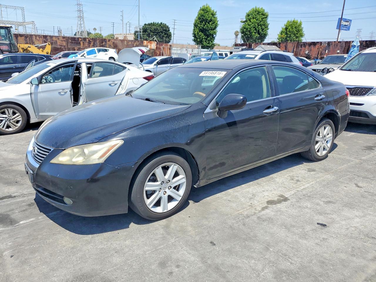 2007 Lexus Es 350 Black vin: JTHBJ46G372064306