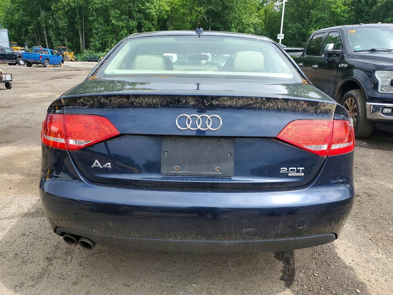 2011 Audi A4 Premium Plus Blue vin: WAUFFAFL9BN048910