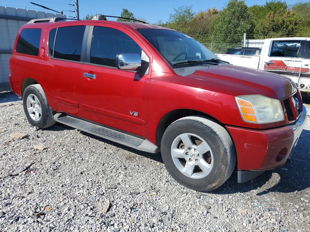 2007 Nissan Armada Se Maroon vin: 5N1AA08C47N712083