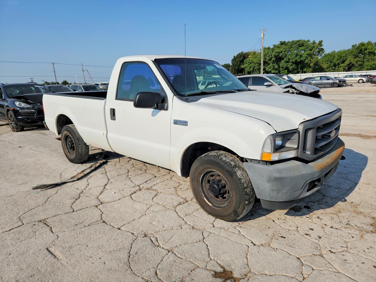 2004 Ford F250 Super Duty White vin: 1FTNF20L04EC25800