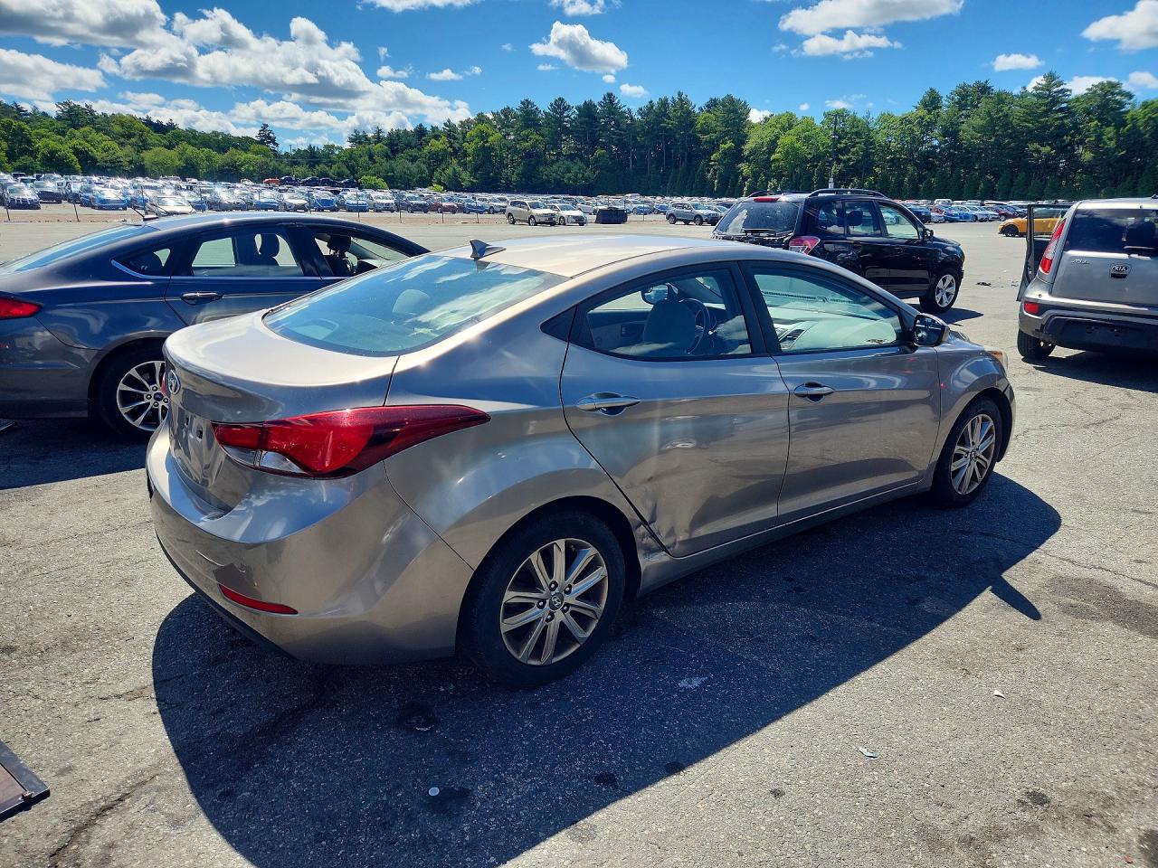 2015 Hyundai Elantra Se Gray vin: 5NPDH4AE3FH642168