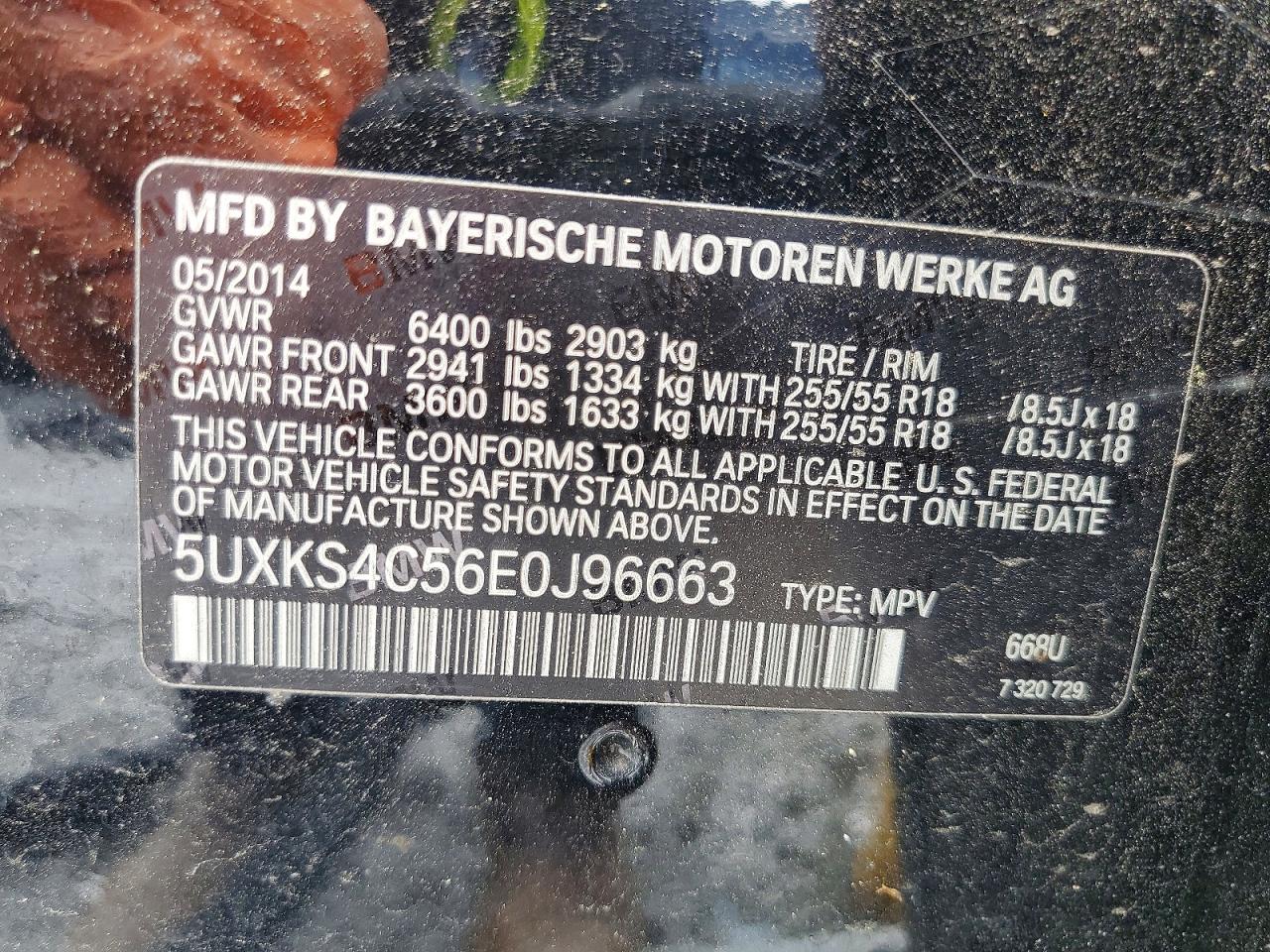 2014 Bmw X5 Xdrive35d Черный vin: 5UXKS4C56E0J96663