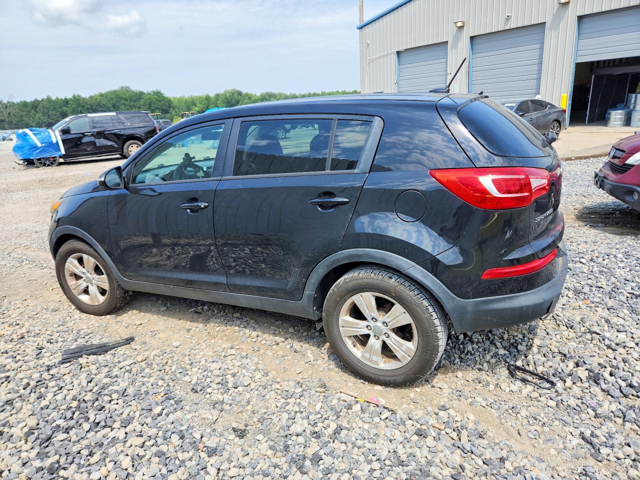 2012 Kia Sportage Lx Black vin: KNDPB3A21C7213674
