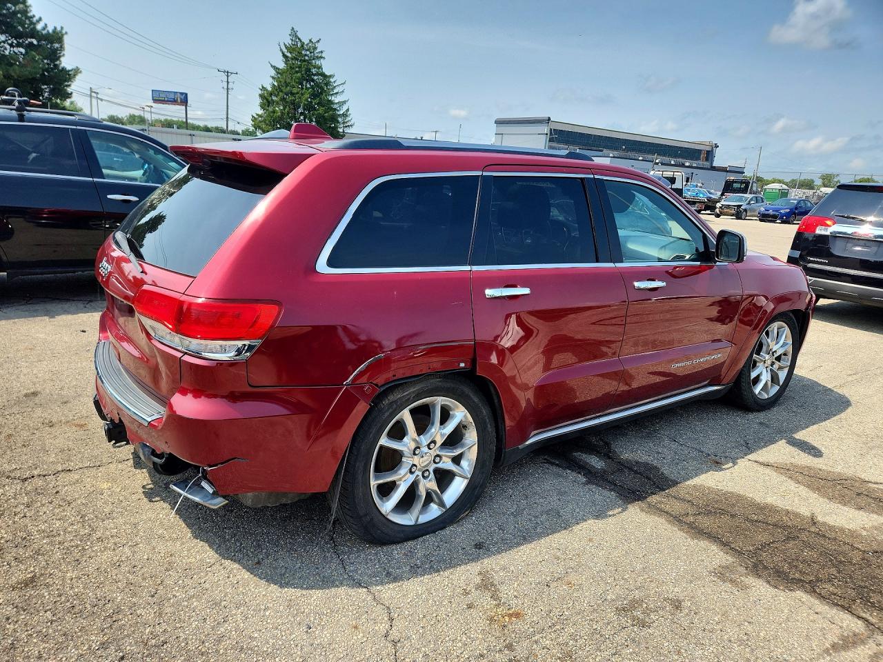 2014 Jeep Grand Cherokee Summit Красный vin: 1C4RJFJG8EC475873