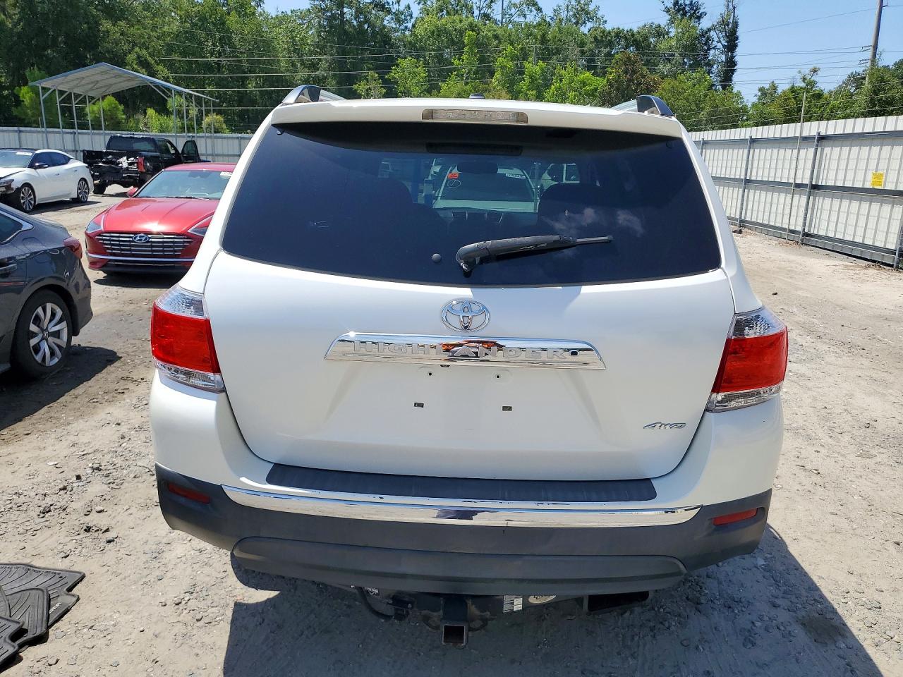 2013 Toyota Highlander Limited White vin: 5TDDK3EH8DS211008